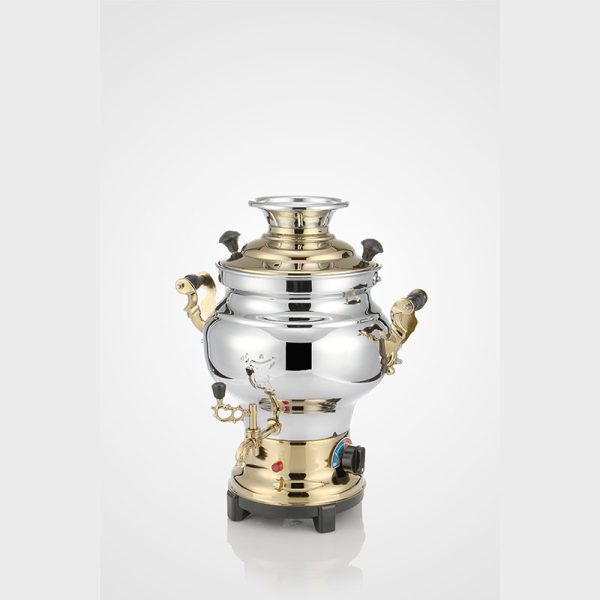 سماور برقی 6 لیتر نیمه طلایی- 608